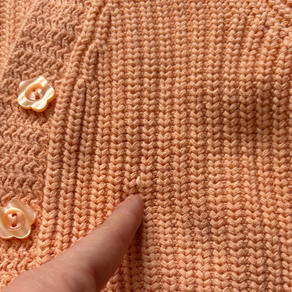 Women's peachy Cardigan Sweater 🍑 From Jessica Simpson. Perfect For Springtime - Picture 5 of 6
